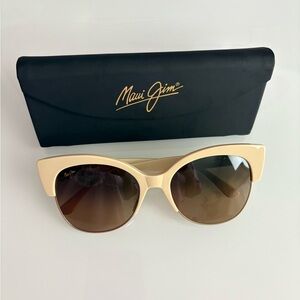 Maui Jim Mariposa Ivory with Gold Sunglasses